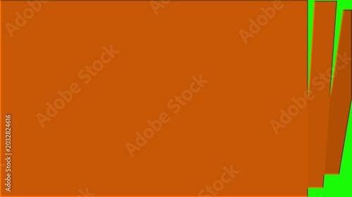 3D Rotating Bars Shutter Flip Transition to Green Screen