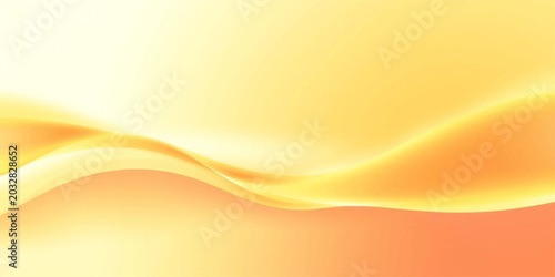 Photos Golden abstract wave background with a soft, warm gradient, evoking a sense of smooth motion and gentle warmth
