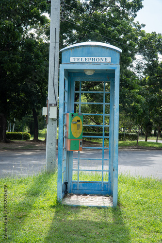 Telephone booths with coin-operated public phones and cards in Thailand have been discontinued.