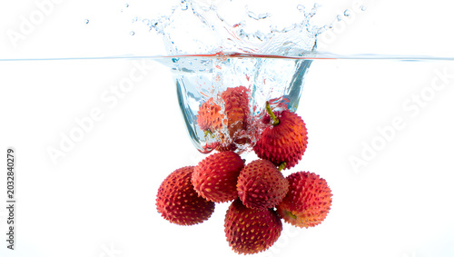 Fresh ripe strawberry isolated on white background