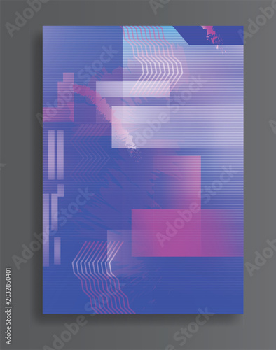 abstract posters. Blurred backgrounds. Defocused color templates for creative graphic design. Vector illustration.