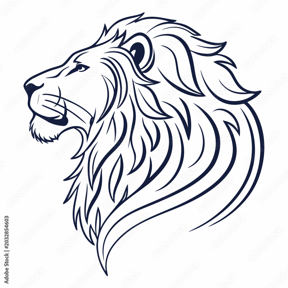 Obraz premium Lion Mane Fashion Branding