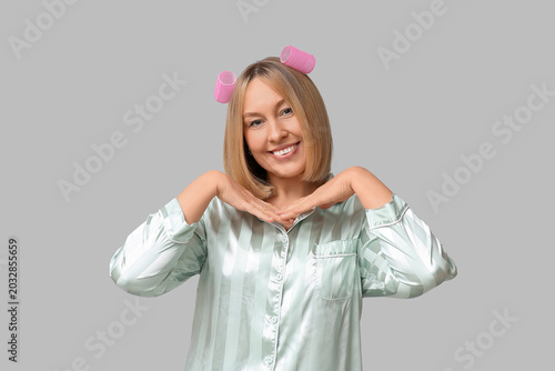 Beautiful young woman with ...