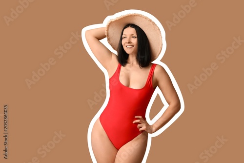 Beautiful young woman in re...