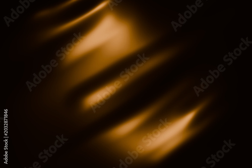 Dark gold liquid wave background, premium metallic texture 3D illustration.
