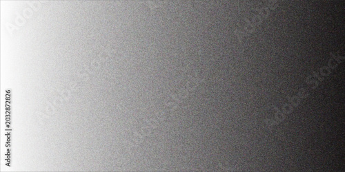 Bild auf Leinwand Abstract background featuring a smooth horizontal gradient transition from pure white to deep black with a heavy grainy texture