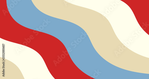 Fotografía Bright Rainbow Wave Lines with Smooth Gradient Flow, Uplifting Abstract Background Illustration