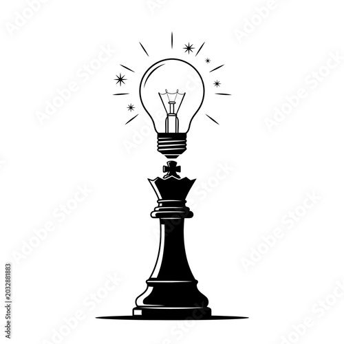Tableau sur toile Creative Idea Light Bulb Concept.