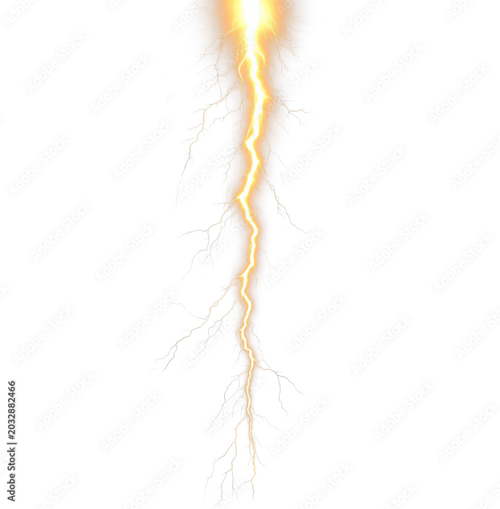 Fototapeta premium High voltage electric discharge rips through darkness for severe weather alert and power surge threat, a violent branching flash suited to emergency warning, storm danger and destructive impact scenes