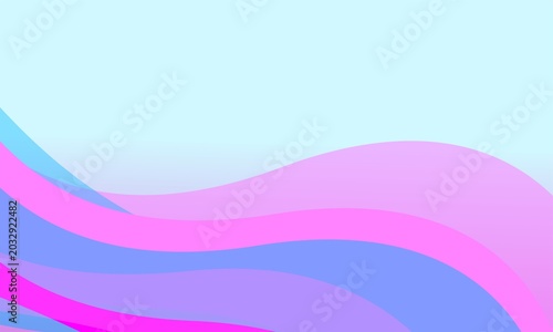 Abstract background of pink, blue, purple colorful waves vector