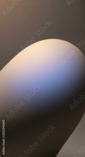Abstract Composition of Soft Curves and Subtle Color Gradations.