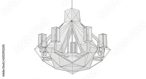 Canvastavla Modern Crystal Chandelier Hanging Light Fixture.