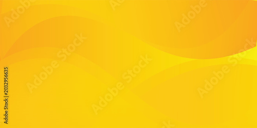 Foto Vibrant abstract background featuring dynamic flowing waves, smooth curves, and a bright yellow to orange gradient design