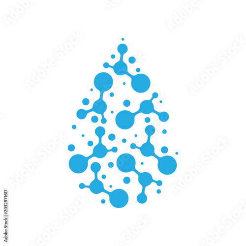Molecule logo illustration vector