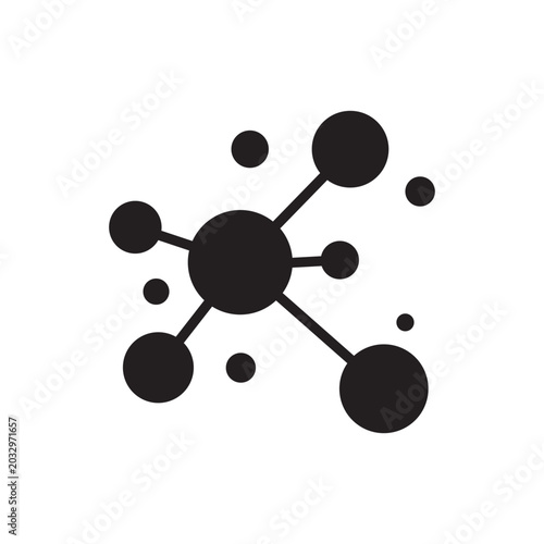 Molecule logo illustration vector
