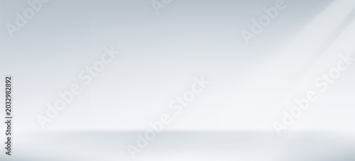 Fotografie Simple background should feature a white, limbo space studio art
