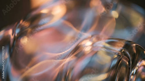 Abstract Glass Reflections - A Mesmerizing Dance of Light and Color in Artistic Photography.