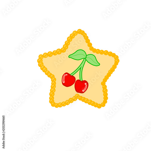 Pearl Star with Vivid Cherries