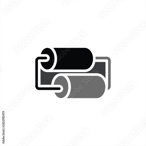 Paint roller icon illustration