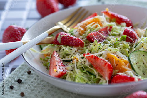 Fresh Strawberry Salad.