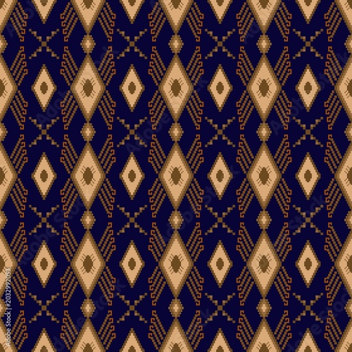 seamless pattern with pixel art