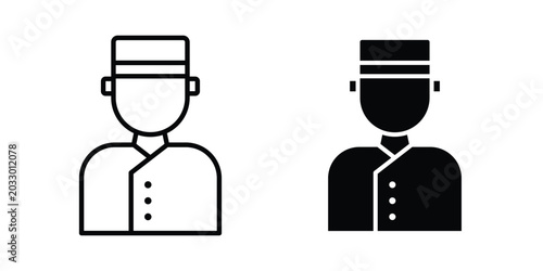 Obraz na płótnie Concierge icon or symbol set