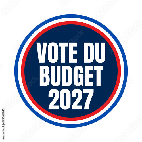 Symbole vote du budget 2027 en France