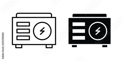 Quadro em tela Generator icon or symbol set