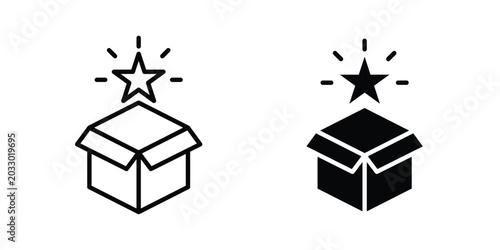New product icon or symbol set