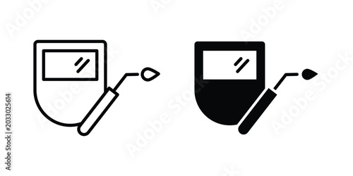 Tableau sur toile Welding icon or symbol set