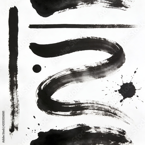black ink splat