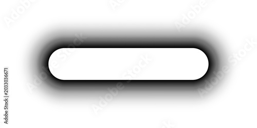 Rounded rectangle frame. Smooth gradient border with soft shadow and blurred edges on white background. Minimal UI element suitable for buttons panels and labels. Vector illustration.