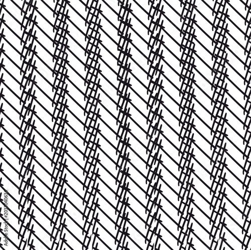Bild auf Leinwand The lines intersect to form parallel vertical patterns.