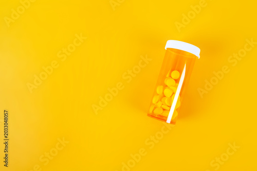 Pills in Vial closeup