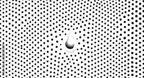 Bild auf Leinwand Single water drop on surface.