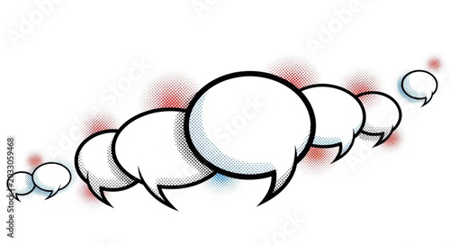 Foto Speech Bubbles Communication Conversation Dialogue Ideas.