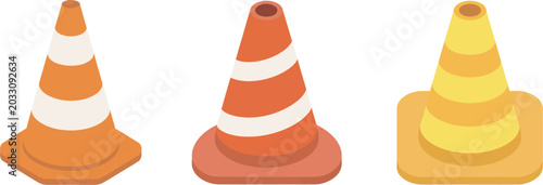 Photos Construction, traffic safety icon collection with cones, barricades, warning symbols, and maintenance signs suitable for transportation systems, work zone graphics, and public safety communication