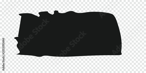 Photos Black paint splatter brush stroke on with abstract isolated distressed backgroun