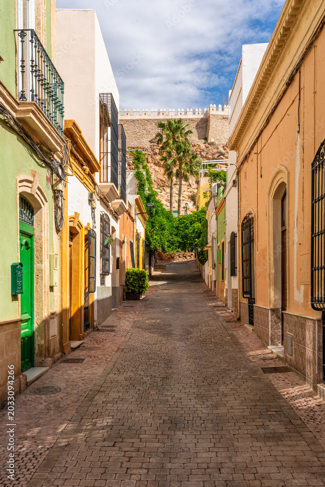 Fototapeta premium Scenic sight in Almeria on a sunny summer morning, Andalusia, Spain.