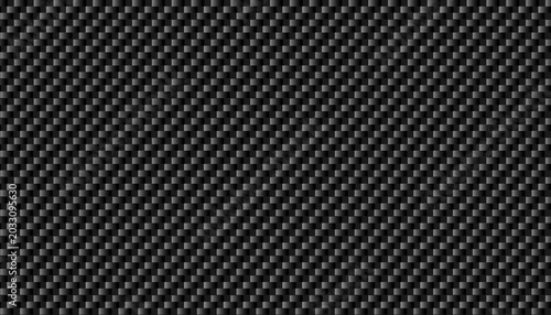 Dark black metallic carbon fiber texture