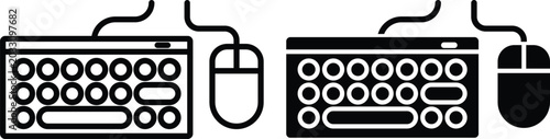 Konstfotografi Keyboard icon design template