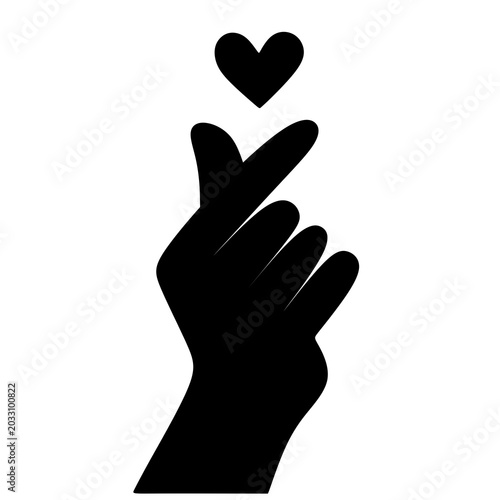 Cute finger heart