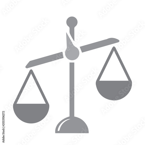 Tableau sur toile Scales of Justice Icon