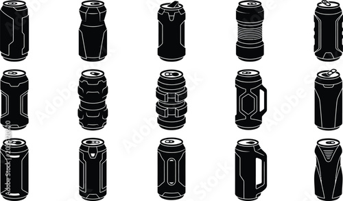 Black flashlight 16 different white background, flashlights light sources portable lights