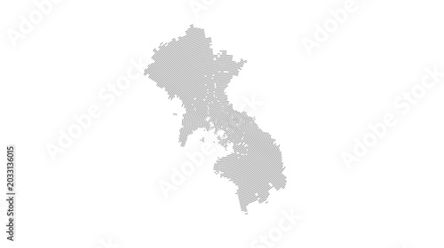 Foto Korea Stylized Minimal Boundary Icon Line Background Territory Modern Texture Ou