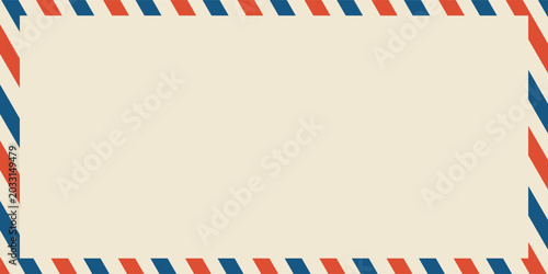 Foto Bingkai amplop surat udara
