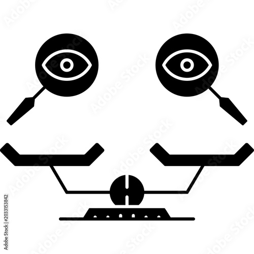 Bild auf Leinwand Truth and Transparency Icon