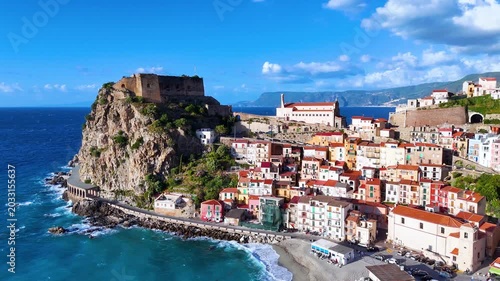 The city of Scilla in the Province of Reggio Calabria, Italy.