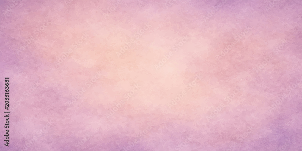 Fototapeta premium Pink watercolor grunge paper texture background with soft vintage abstract paint and purple tones