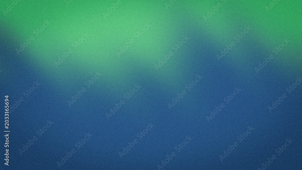 Obraz premium Abstract 4K grainy gradient wallpaper featuring vibrant green and deep blue luxury colors